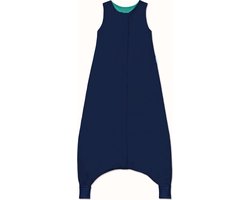 SuperLove Merino Toddler Slaapzak - Pure Merino Navy & Green - small ( 76-95 cm)