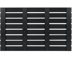 SureDeal® - Badkamer - Waterdichte Badmat Grote - Antislipstructuur Robuuste WPC - Douche Buiten - 100x60x2,5 cm - Zwart