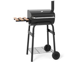 SureDeal® - Barbecue - Houtskoolbarbecue - Grillrooster Verrijdbare Barbecuewagen - Buiten - 60x84,5x49 cm - Zwart