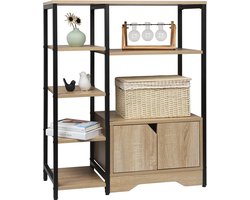 SureDeal® - Kast - Boekenkast - Huiskamer - Hout - 80x35x97 cm - Design Kast - Binnen Kasten