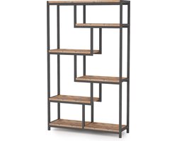SureDeal® - Kast - Huiskamer - Luxe - Boekenkast - Modern - Hout - 100x30x165 cm - Slaapkamer - Binnen Kasten - Kantoor - Woonkamer