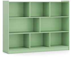SureDeal® - Opbergrek - Boekenkast Rek - Drie Niveaus Acht - Twee Kantelbeveiligingen - 122x32x93 cm - Oranje