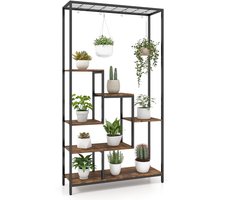 SureDeal® - Plantenrek - Vakkenkast - Binnen en Buiten - 100x30x180 cm - Tuin - Kantoor - Woonkamer - Dressoir