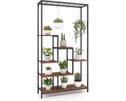 SureDeal® - Plantenrek - Vakkenkast - Binnen en Buiten - 100x30x180 cm - Tuin - Kantoor - Woonkamer - Dressoir