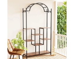 SureDeal® - Plantenrek - Vakkenkast - Binnen en Buiten - 100x30x190 cm - Tuin - Kantoor - Woonkamer - Dressoir