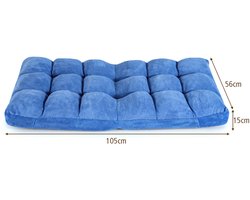 SureDeal® - Vloerstoel - Opvouwbare Luie Bank - Grijs - Koffie - Roze - Blauw - Paars - Zwart