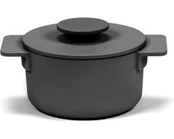 SURFACE POT ENAMEL CAST IRON ZWART D15 - 1L