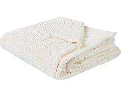 SURMI - Bedsprei - Gebroken wit - 150 x 200 cm - Polyester