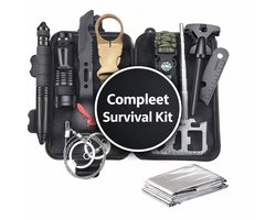 Survival Kit – Outdoor Survivalkit – Noodpakket voor Kamperen – Overleving Set – Incl. Opbergdoos