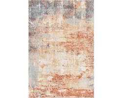 SURYA - SAMIRA - Modern abstract design Tapijt - Rood/blauw - Geschikt voor buiten