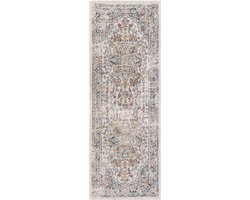 SURYA - SELMA - Stijlvol boho tapijt - Rood/blauw - Geschikt voor buiten