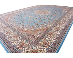 SusaStyle - OUTLET - Perzisch Vloerkleed – Sahebgharan blue – Tapijt 150 x 225 cm – Showmodel