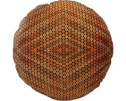 SusaStyle - vloerkussen Rahiem - poef – rond 90cm – uniek Perzisch design - zijdezacht