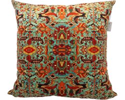 SusaStyle - vloerkussen Sard Shirin - poef – vierkant 90x90cm – uniek Perzisch design - zijdezacht