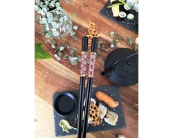 Sushi eetstokjes om te eten, van hout, sushiset, sushi-stokjes voor Chinese stokjes en sushi-serviesset, authentieke stokjes elegant, licht, robuust en herbruikbaar