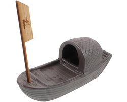 Sushi Serveerboot - Sashimi Schotel - Diner Presentatie - Decoratieve Bootvorm - 14.5 x 12 cm - Koffie