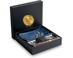 Sushi Set | HANA BLUE | Japanse Sushi Servies Set | 6-Delig | 2 Persoons | Bloem Motief #EARLY BLACK FRIDAY SALE