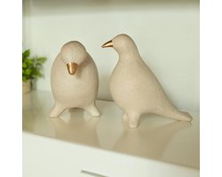 Sustainable White Ecomix Dove Sculpture - Handcrafted Peace & Hope Home Accent Decor