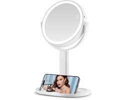 SV Living Make Up Spiegel met Verlichting - Hollywood Spiegel - 360° Draaibaar - 1× en 10×