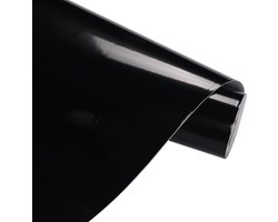SV Productie & Lifestyle - Zelfklevende decoratiefolie in glanzend zwart - Waterdichte wrap folie voor keuken, badkamer en meubels - 61,5x500 cm