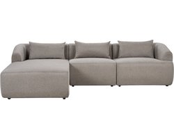 SVANSELE - Driezitsbank - Taupe - Rechtszijdig - Polyester