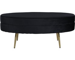 Svea - Axel hocker - velvet - zwart