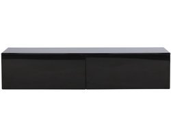 Svea - Müller hangend TV-meubel - 160 cm - zwart