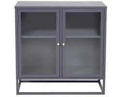 Svea - Noma vitrinekast - 85 x 85 cm - grijs