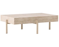 Svea - Secondo salontafel - 75x120 cm - travertin look