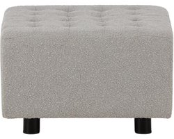 Svea - Sol hocker - boucle - lichtgrijs