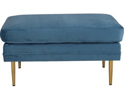 Svea - Tess hocker - velvet - blauw