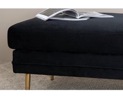 Svea - Tess hocker - velvet - zwart