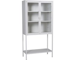 Svea - Zivo vitrinekast - 75 x 150 cm - wit
