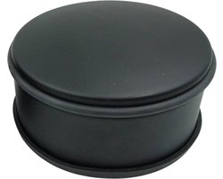 Svenska Living Deurstopper voor binnendeuren - zwart - rond - 1,2 kg - 12 x 6 cm - met rubberen rand