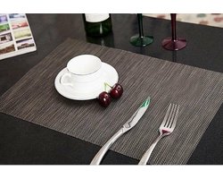 Svenska Living - Placemats - Set van 6 stuks - Wit - 30 x 45cm - Anti-slip - Hittebestendig - Onderhoudsvriendelijk - Multicolor