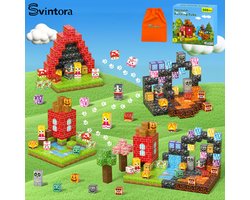 Svintora - Magnetische Blokken 208 Bouwstenen -Magna Magnetic Bouwspeelgoed Cadeau -Magnetic Tiles kinderspeelgoed-Magnetische tegels Speelgoed- Montessori speelgoed Mind Educatief Jongens Meisjes 3 Jaar, 4 jaar, 5 jaar, 6 jaar, 7 jaar, 8-10 jaar