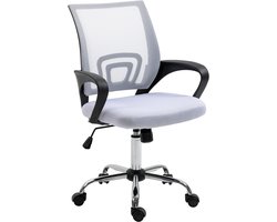 SVITA CYDNEY bureaustoel - mesh bekleding draaistoel stoel bureau wit