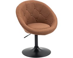 SVITA HAVANNA fauteuil lounge clubstoel barkruk draaistoel retro bruin zwart