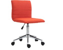 SVITA LINUS bureaustoel voor kinderen - draaistoel, stoffen bekleding, rood