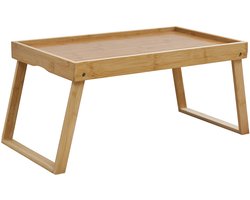 SVITA MELA bedtafel - ontbijttafel opvouwbare poten opstaande rand modern ruimtebesparend