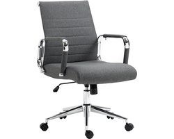SVITA OFFICE COMFORT bureaustoel draaistoel directiestoel stoffen bekleding donkergrijs