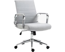 SVITA OFFICE COMFORT bureaustoel draaistoel directiestoel stoffen bekleding lichtgrijs