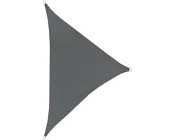 SVITA Zonnezeil driehoekig - waterdicht 160g/m² UV bescherming zon bescherming tuin balkon bevestiging donkergrijs 4,2x4,2x6m