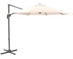 SVITA Zweefparasol 3m - parasol aluminium draaibare parasol tuinterras beige