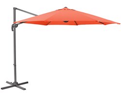 SVITA Zweefparasol 3m - parasol aluminium draaibare parasol tuinterras oranje
