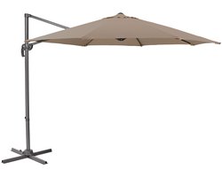 SVITA Zweefparasol 3m - parasol aluminium draaibare parasol tuinterras taupe
