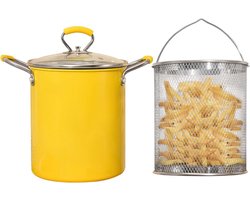 SVN® Frituurpan 3 liter - Frituurpan - Geel - ‎17cm x 17cm x 18cm