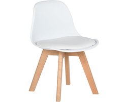 SVN® Peuterstoel - Kinderstoel - Peuter Stoel - geschikt voor kinderen van 1-6 jaar - Wit - 32cm x 38cm x 55cm