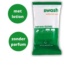 Swash Wegwerp Washandjes - Met Lotion (Vochtig) - Zonder Parfum - De #1 Wegwerp Washand In Ziekenhuizen - 8 Washandjes - Voor Baby's en Volwassenen