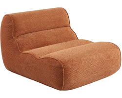 sweeek - 1-zits loungestoel, fauteuil van chenille stof - dario